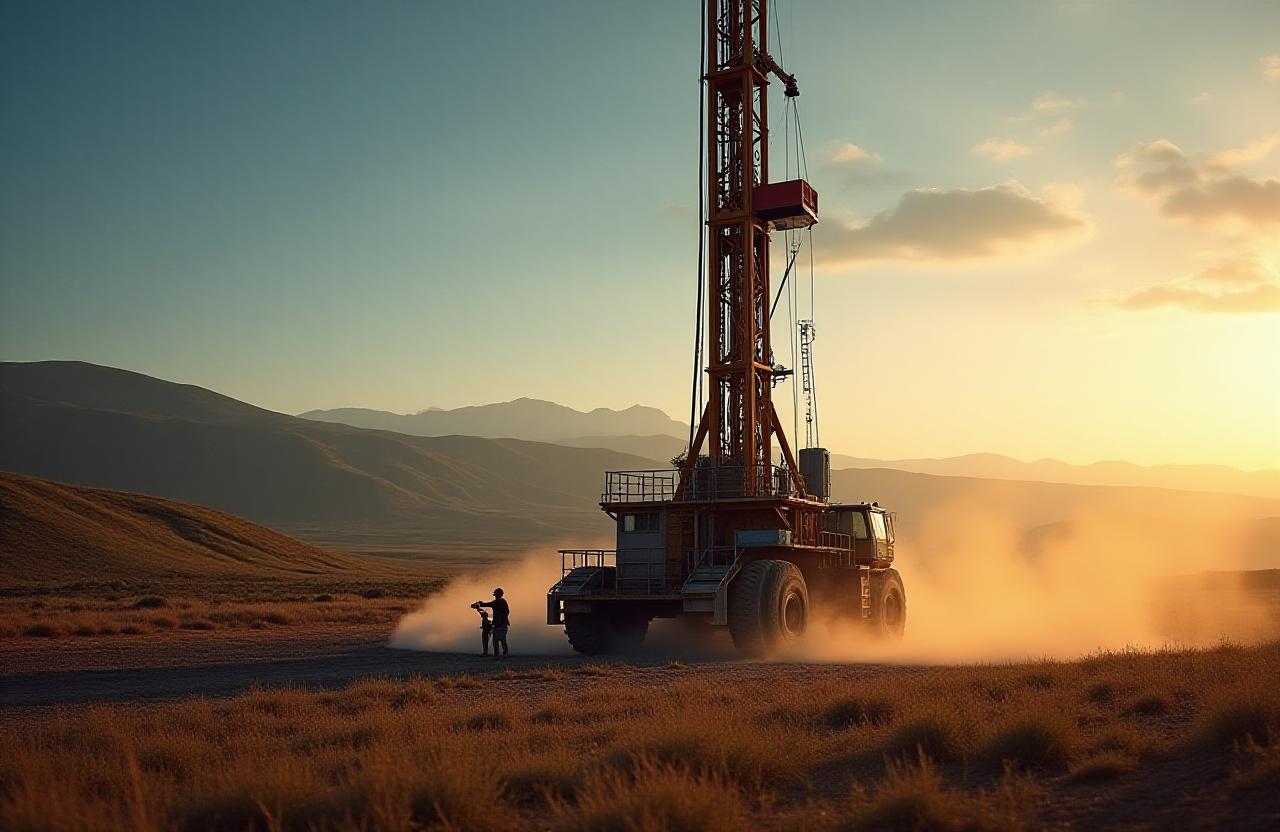 Impianto di trivellazione professionale nel Lazio