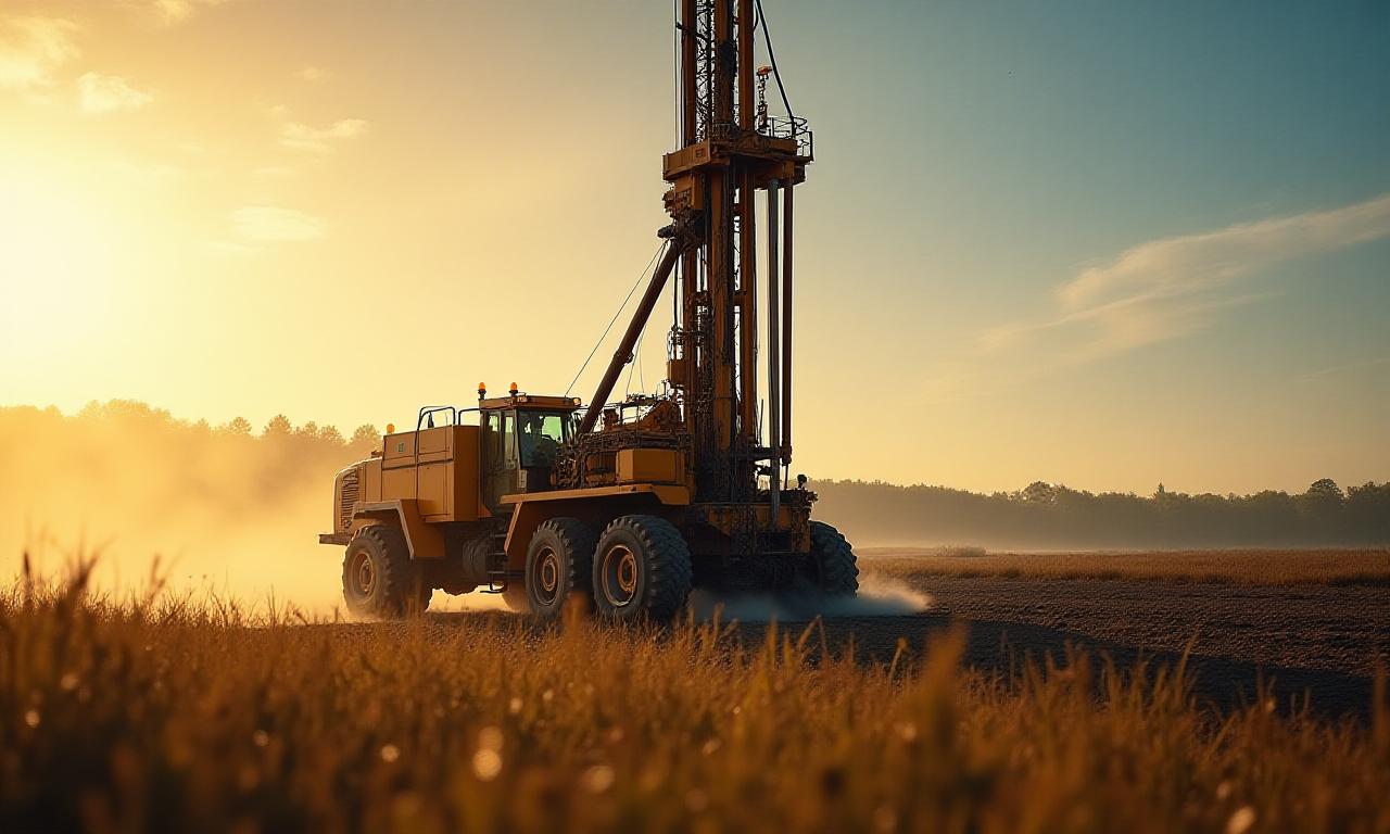 Team di perforazione al lavoro